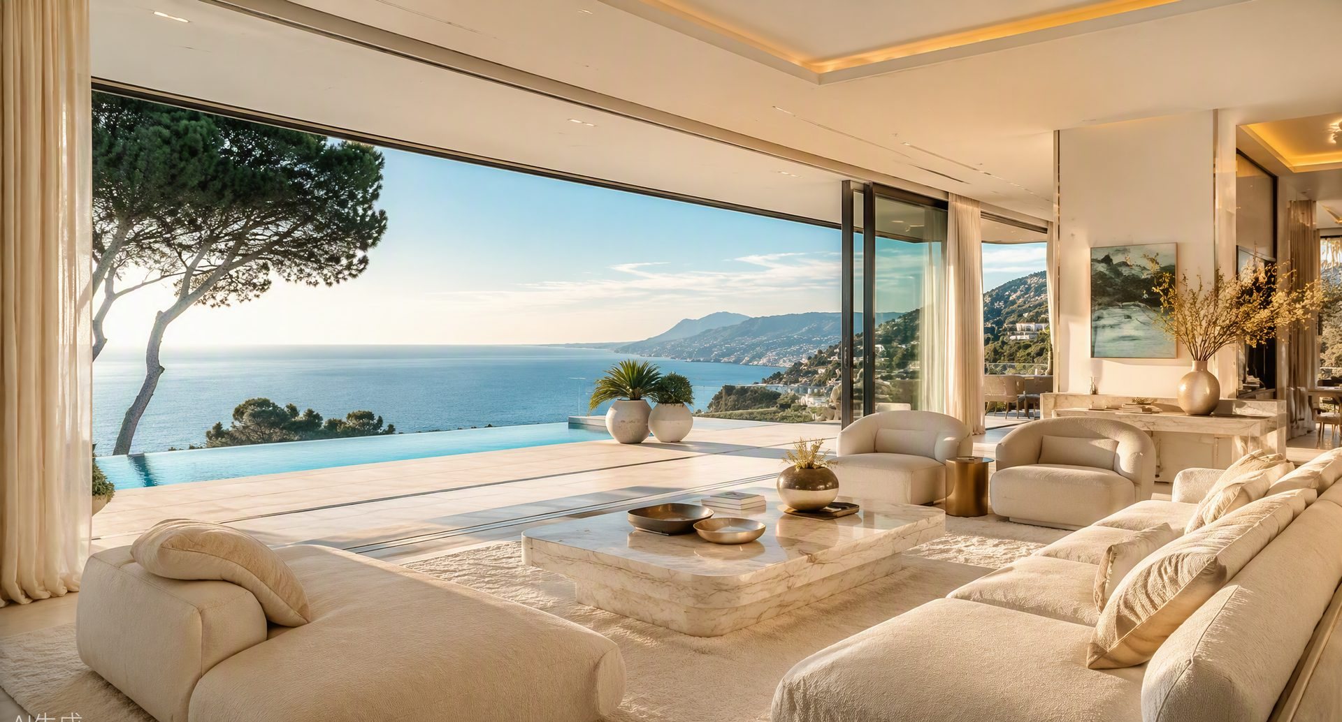 Villa de prestige vue mer, Côte d'Azur